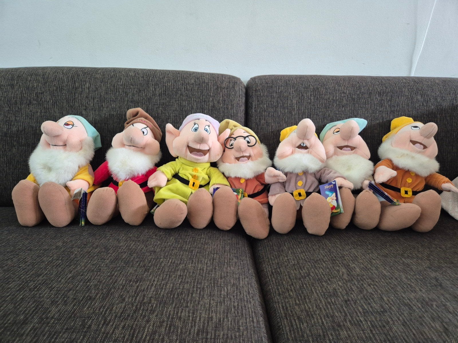 Sneeuwwitje en de Zeven Dwergen Knuffels - Complete Set, Disney, Disney, Overige typen, Ophalen of Verzenden