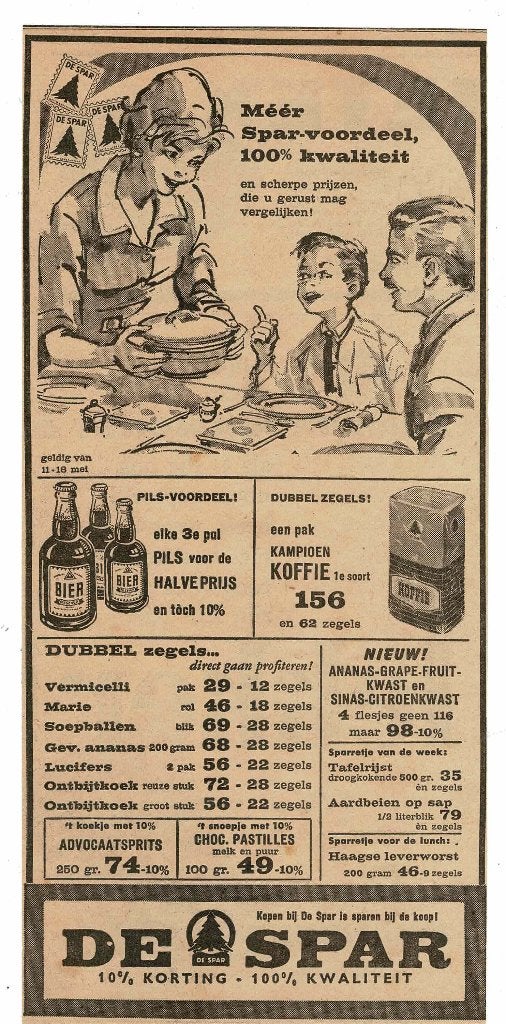 Meer SPAR-Voordeel, 100 % Kwaliteit 10 % Korting DE SPAR, Verzenden, Zo goed als nieuw, Overige typen