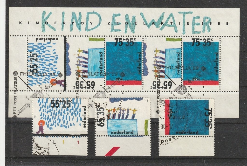 1988 kinderzegels (MP196), Verzenden, Na 1940, Gestempeld