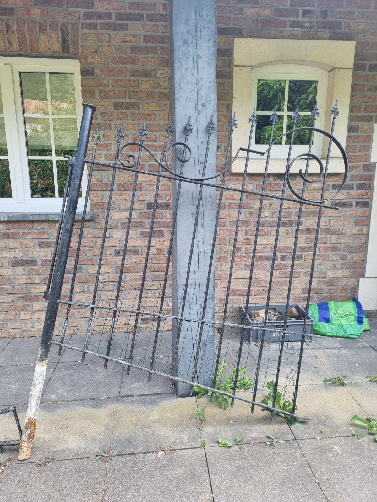 Hekwerk 150 hg 143 br kleine1m bij 1m, Tuin en Terras, Tuinhekken en Hekwerk, Ophalen of Verzenden, Gebruikt, IJzer