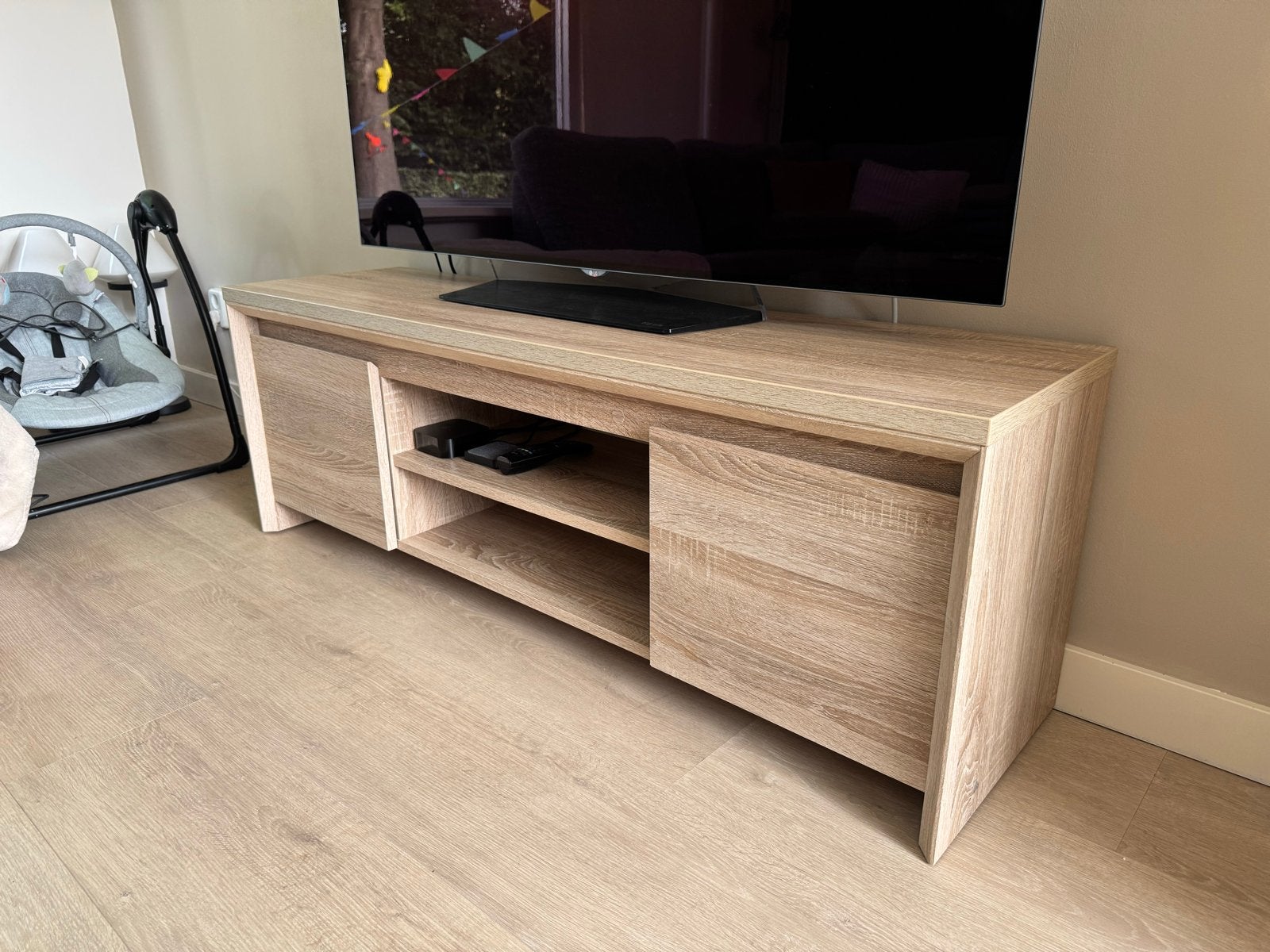 Jysk Haslund TV meubel - Zeer nette staat, Ophalen, Minder dan 50 cm, 100 tot 150 cm, Eikenhout