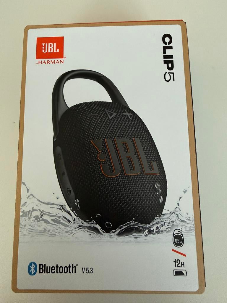 JBL 5 clip speaker zwart. Nieuw in ongeopende verpakking, Audio, Tv en Foto, Luidsprekers, JBL, Overige typen, Nieuw, Ophalen of Verzenden