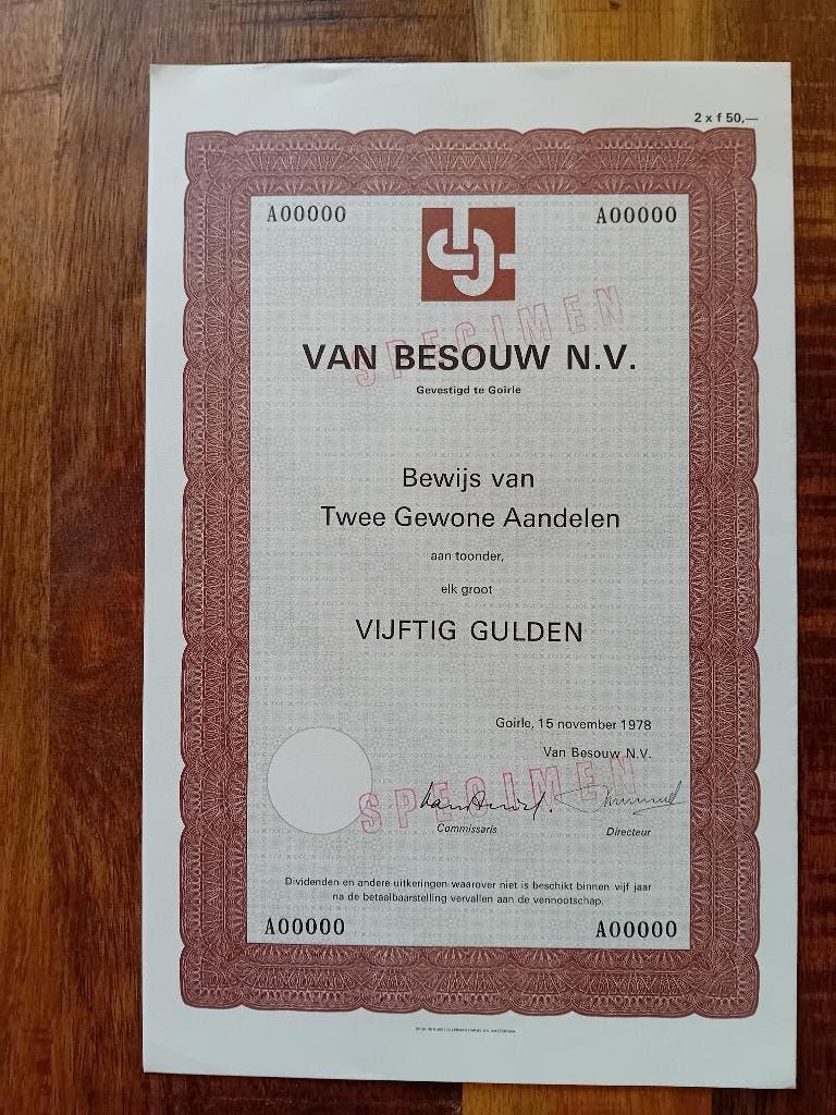 van Besouw - Goirle - 1978, 1960 tot 1980, Ophalen of Verzenden, Zo goed als nieuw, Prent