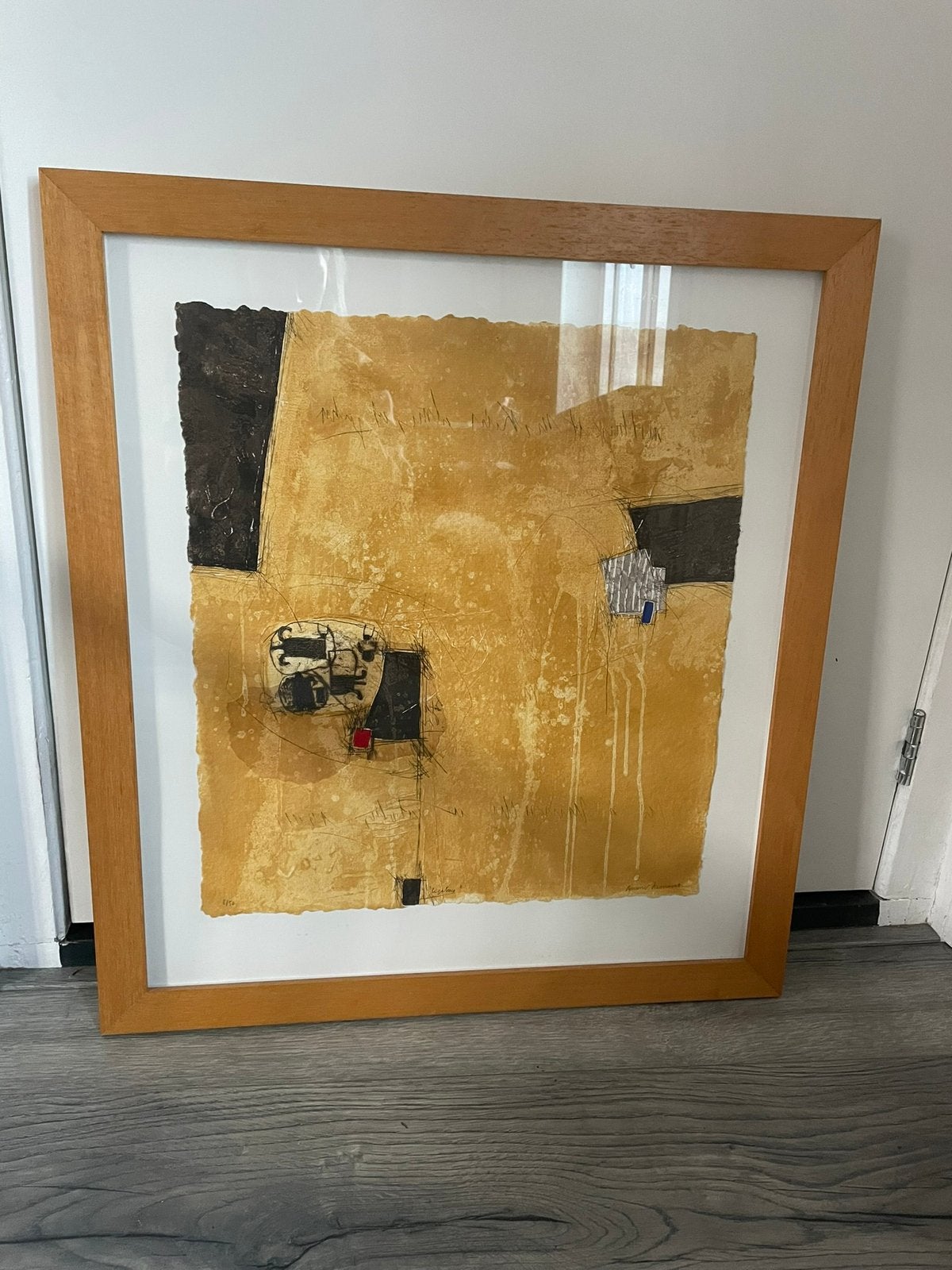 Kunstwerk ets gesigneerd en genummerd Bernard Remusat Frans, Antiek en Kunst, Kunst | Schilderijen | Abstract, Ophalen