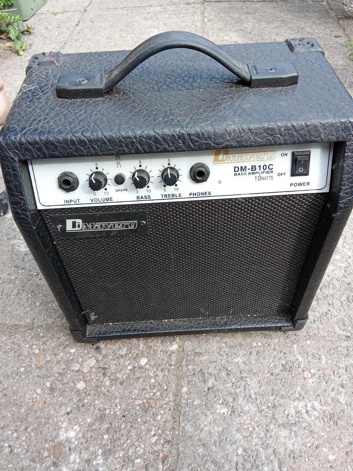 DiMavery DM-B10C Basgitaarversterker 10 Watt, Muziek en Instrumenten, Ophalen of Verzenden, Gebruikt, Basgitaar, Minder dan 50 watt