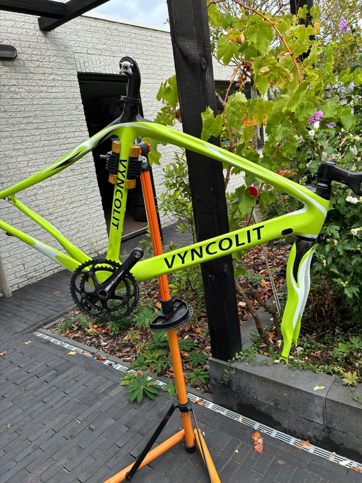 Carbon frame maat 54, 28 inch, Gebruikt, Carbon, Velgrem