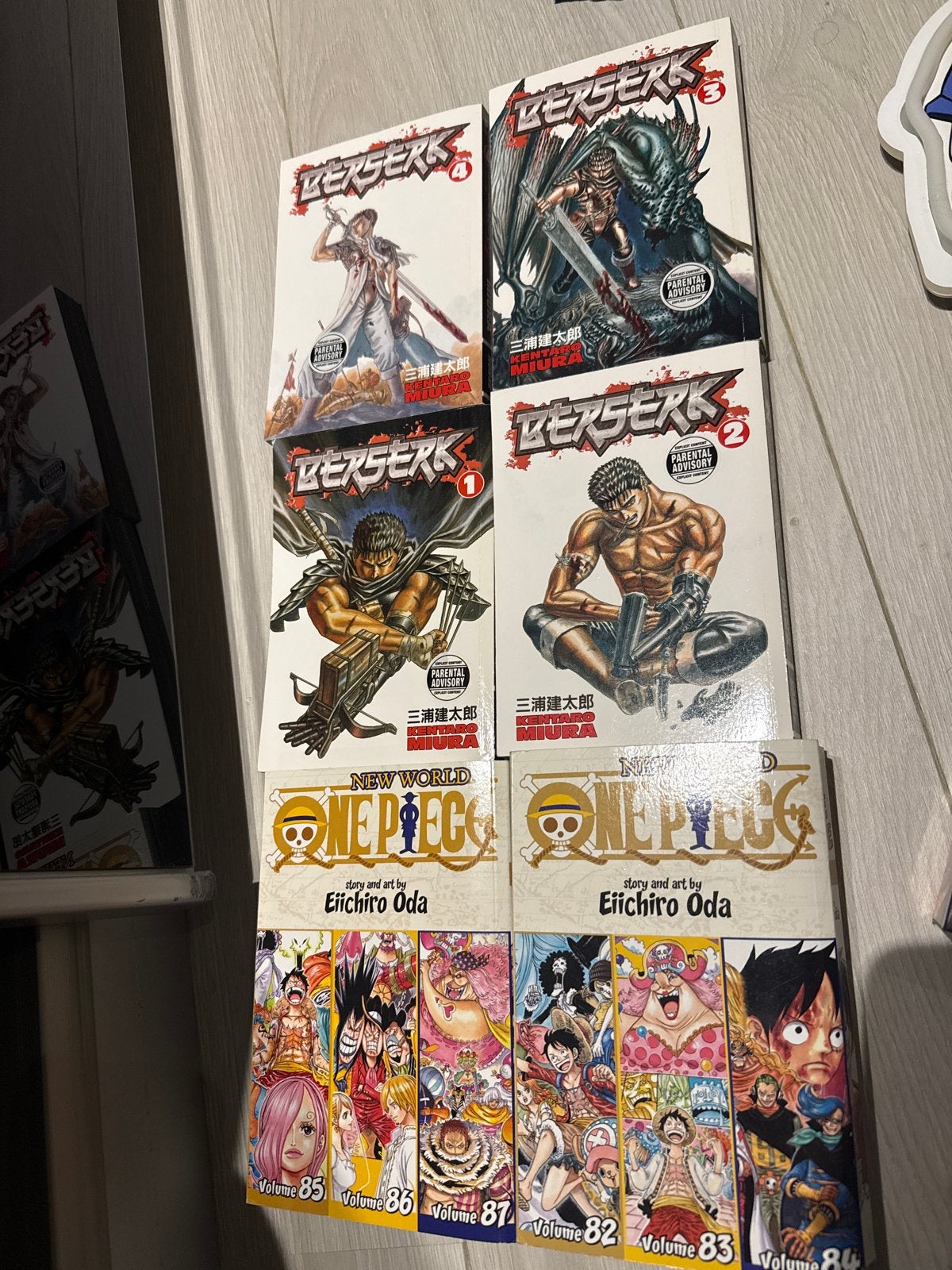 Berserk en One Piece Manga Collectie, Meerdere stripboeken, Ophalen, Gelezen