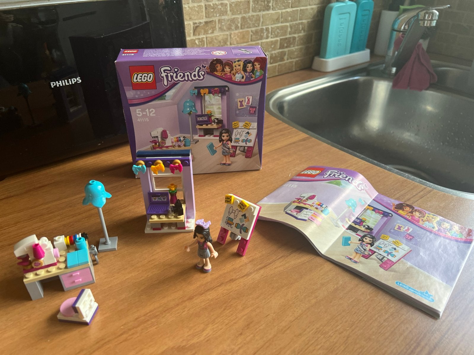 Lego Friends 41115 Emma's Creatieve Werkplaats, Lego, Friends, Ophalen of Verzenden, Zo goed als nieuw