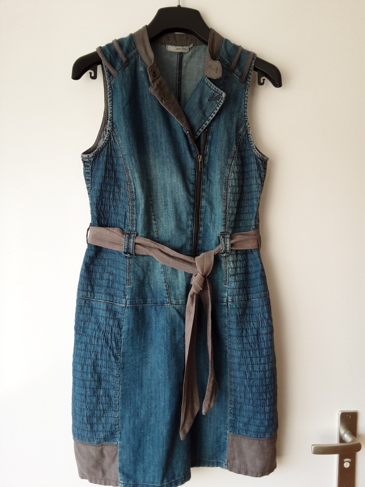 Casual 100% katoen jeansjurk, maat XS-S, Kleding | Dames, Jurken, Ophalen of Verzenden, Zo goed als nieuw, Maat 34 (XS) of kleiner