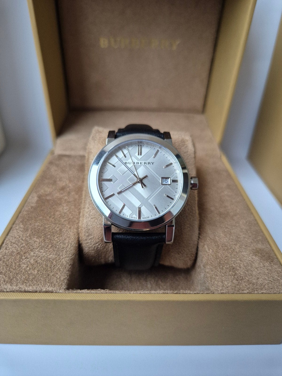 Burberry BU9008 Heren Horloge - Zo goed als nieuw, Ophalen of Verzenden