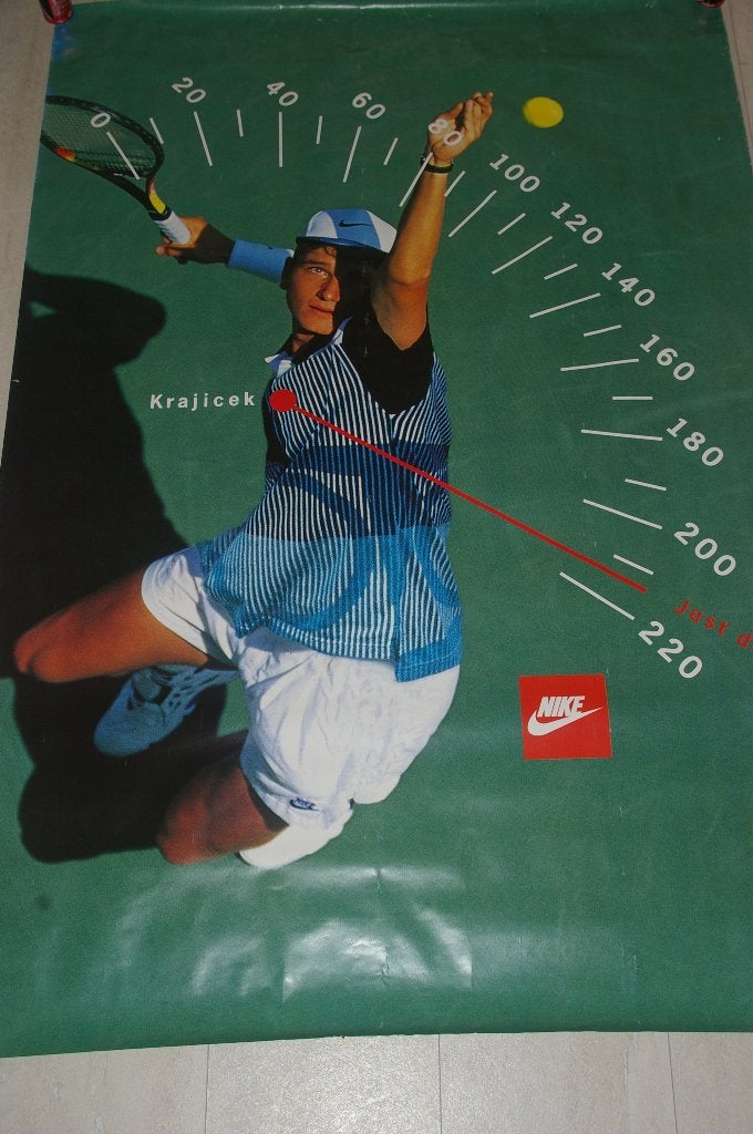 Grote poster van 176 x 118 cm van Richard Kraijcek / Nike, Ophalen, Zo goed als nieuw, A1 t/m A3, Sport