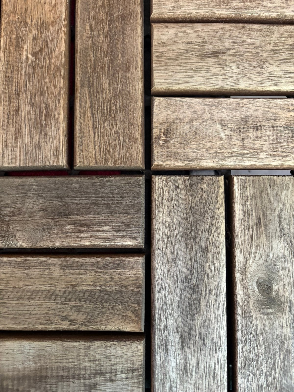 85 IKEA RUNNEN acacia vlonders/terrastegels 30 x 30 cm, Ophalen, Zo goed als nieuw, Hout