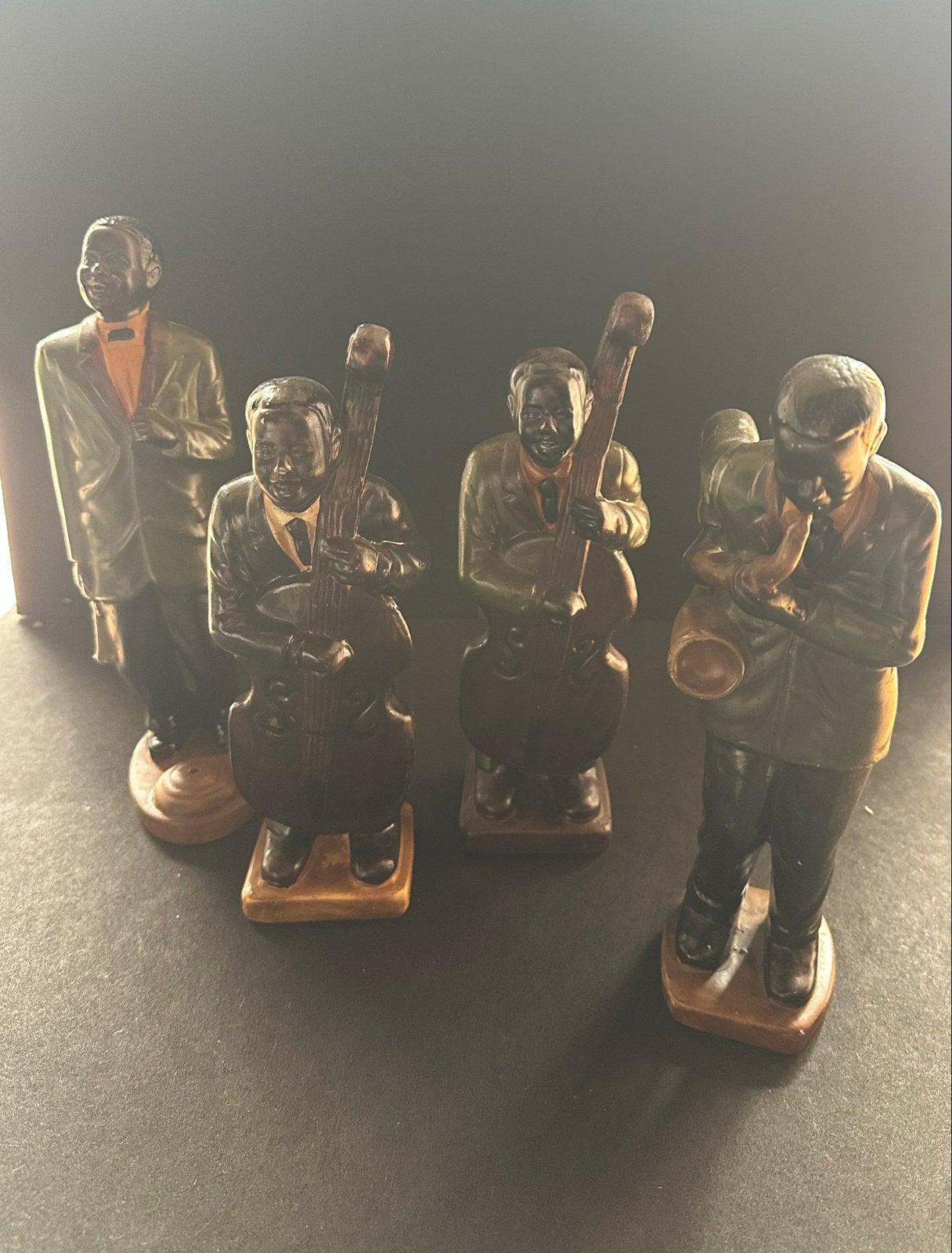 Vintage Jazz Band Beeldjes - Muzikanten Collectie, Verzamelen, Beelden en Beeldjes, Ophalen, Gebruikt, Mens