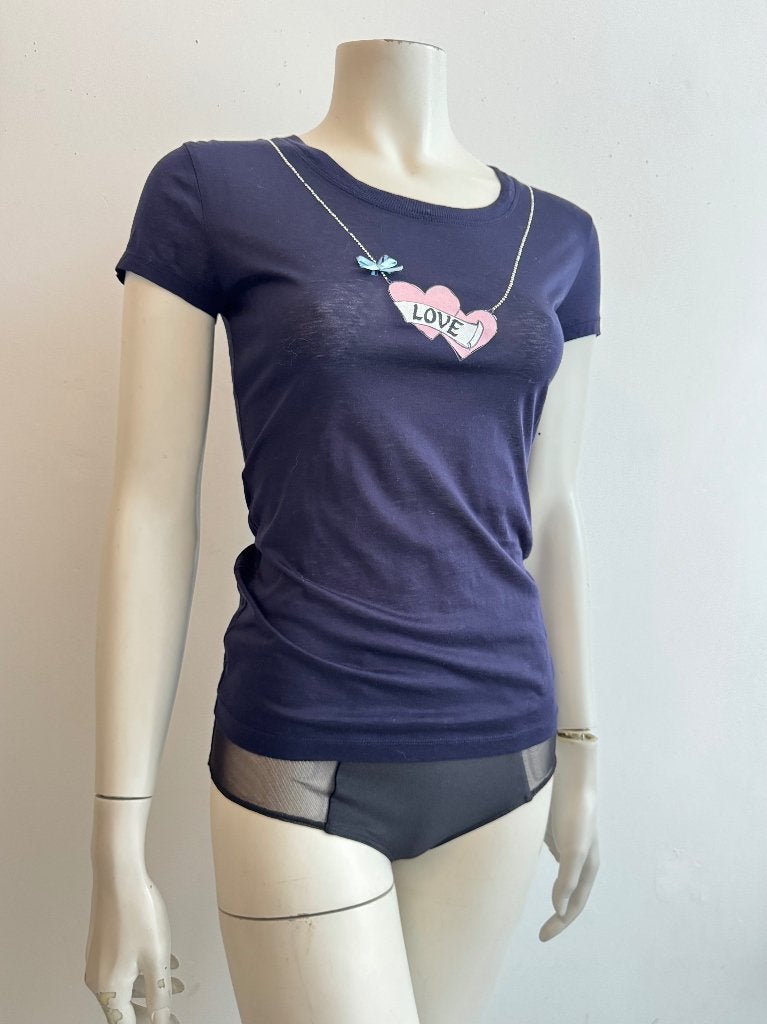 Love Moschino topje katoen S, Kleding | Dames, Tops, Ophalen of Verzenden, Zo goed als nieuw, Zonder mouw