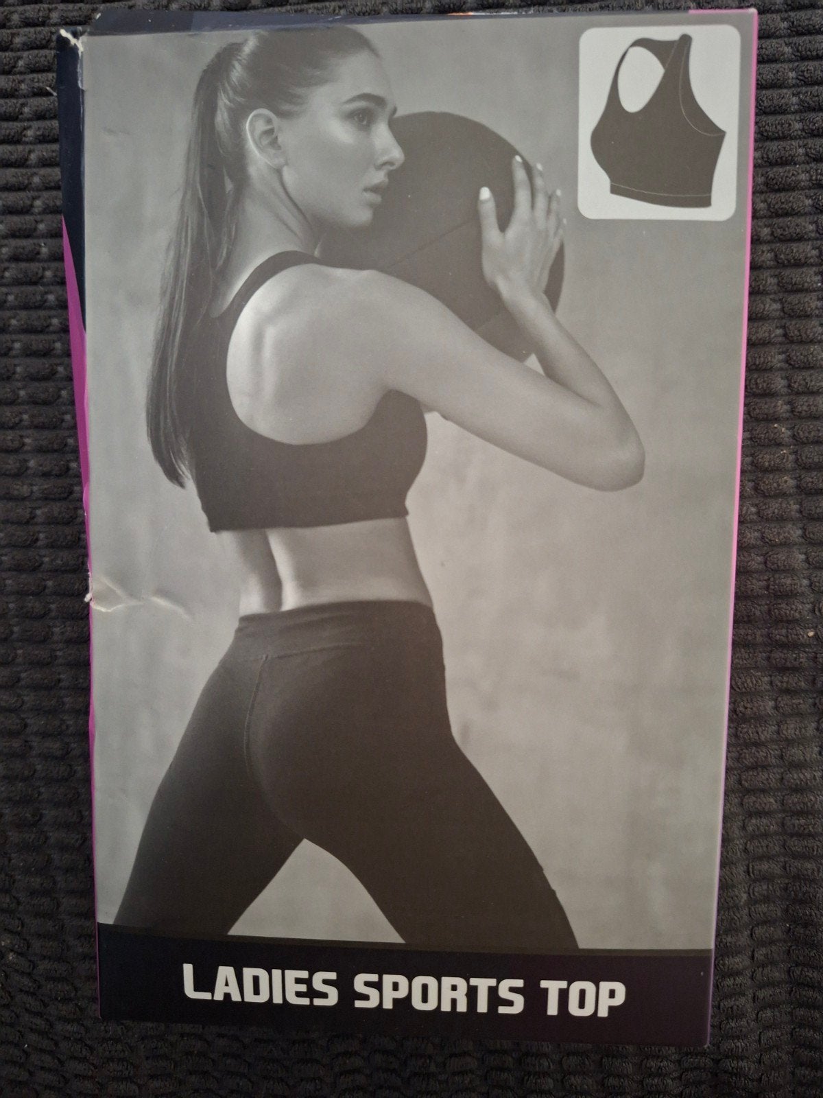 Ladies sports top, Ophalen, Zwart, Maat 42/44 (L), Nieuw
