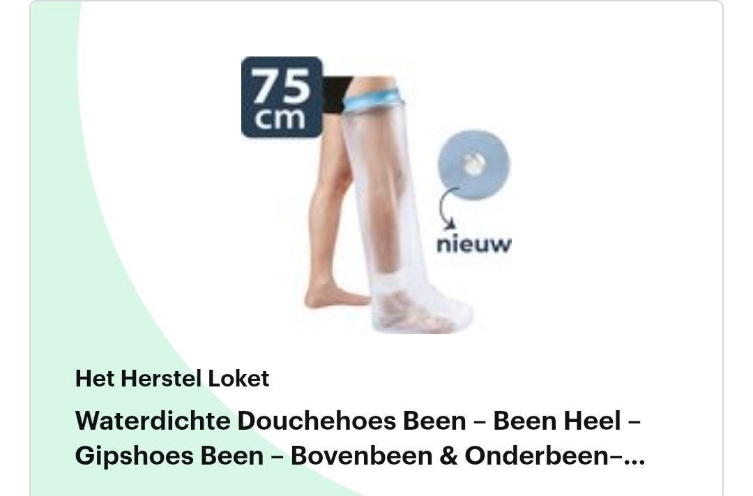 Douchebeen hoes transparant, Ophalen of Verzenden, Zo goed als nieuw