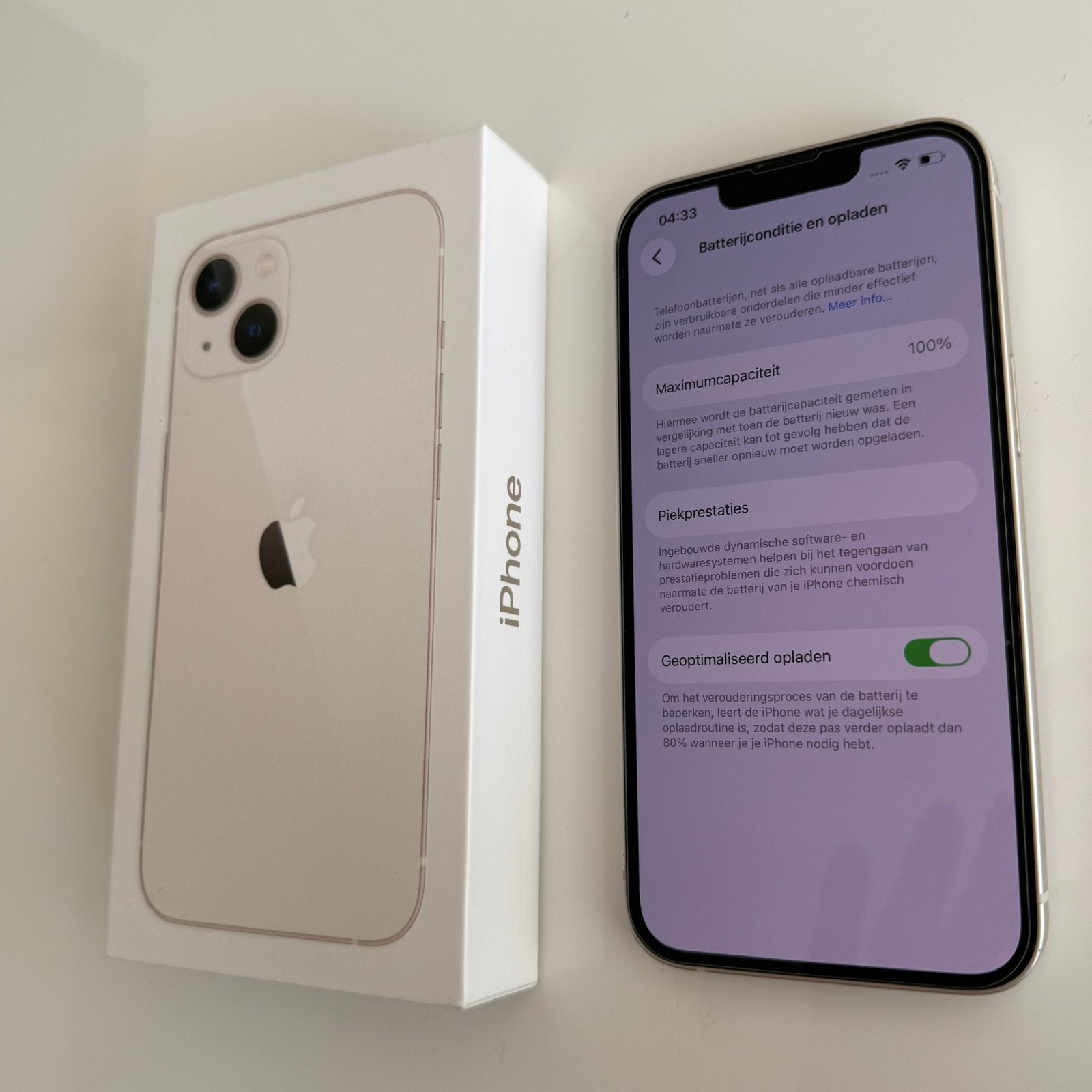 iPhone 13, 128 GB, Wit, IPhone 13, Ophalen of Verzenden