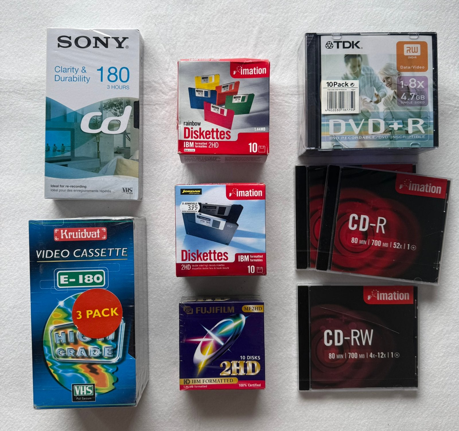 Verzameling lege media Floppy’s Diskettes DVD+R CD-R - NIEUW, Computers en Software, Ophalen