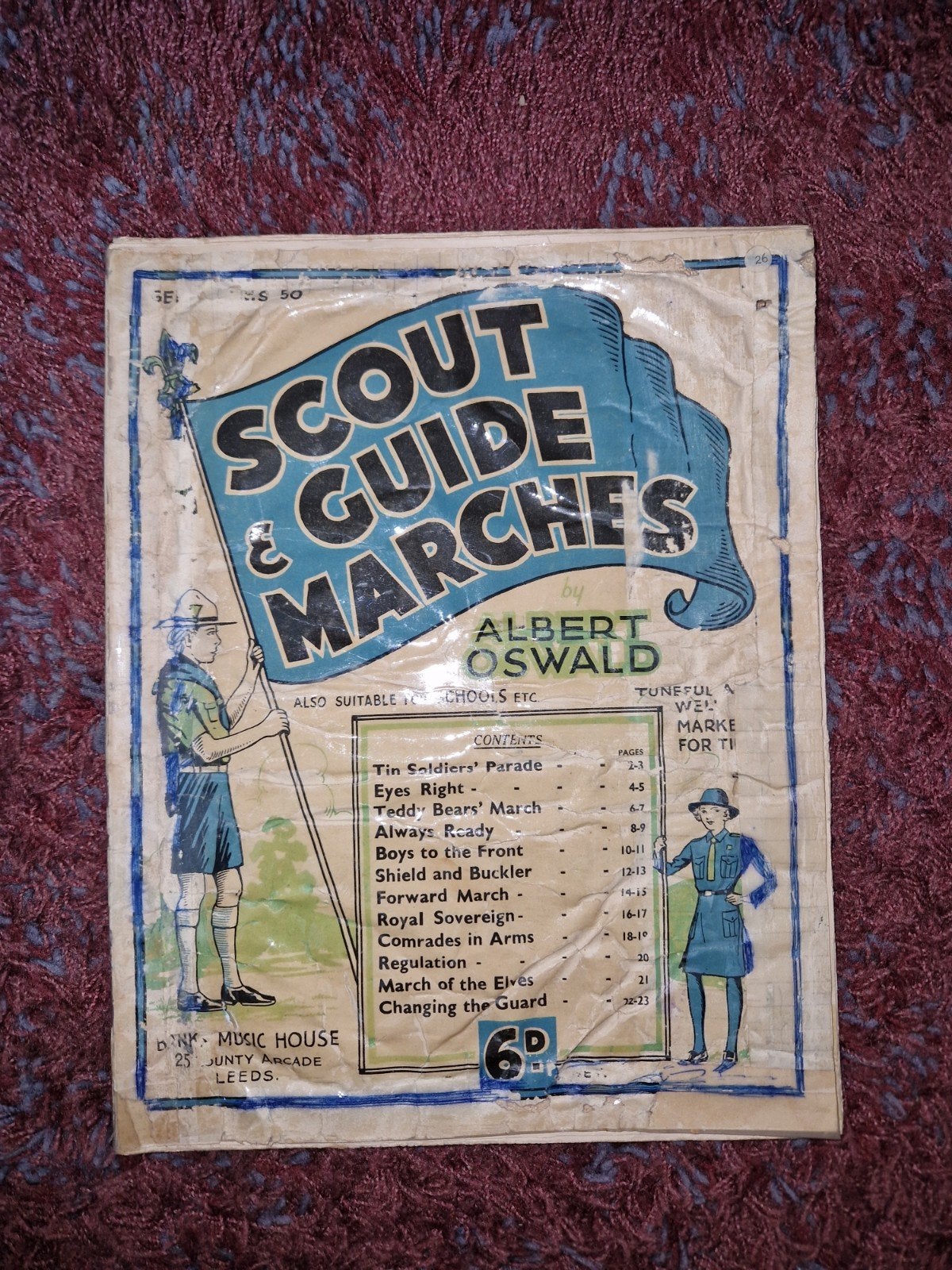 Scout & Guide Marches - Albert H. Oswald (Vintage bladmuziek, Ophalen of Verzenden, Gebruikt, Boek of Tijdschrift
