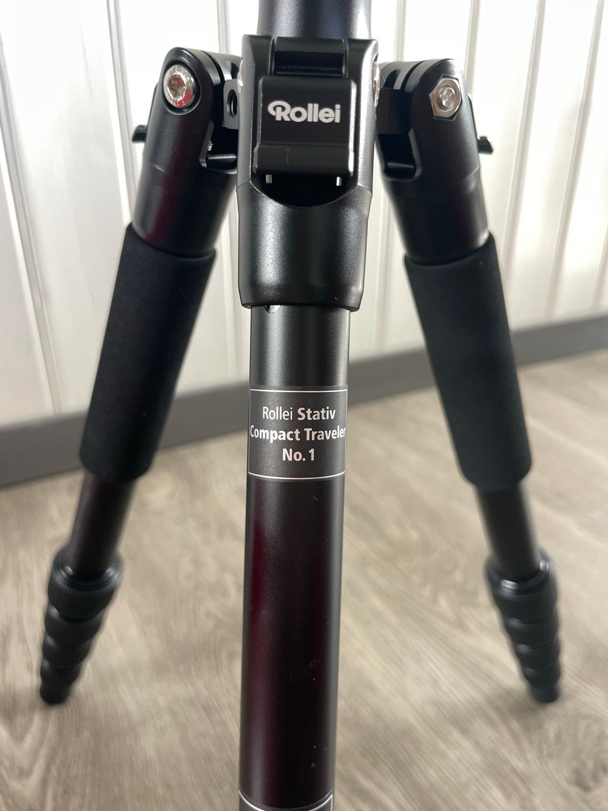 Rollei Compact Traveler No. 1 Aluminium Statief Zwart, Zo goed als nieuw, 150 tot 175 cm, Rollei, Inclusief draagtas