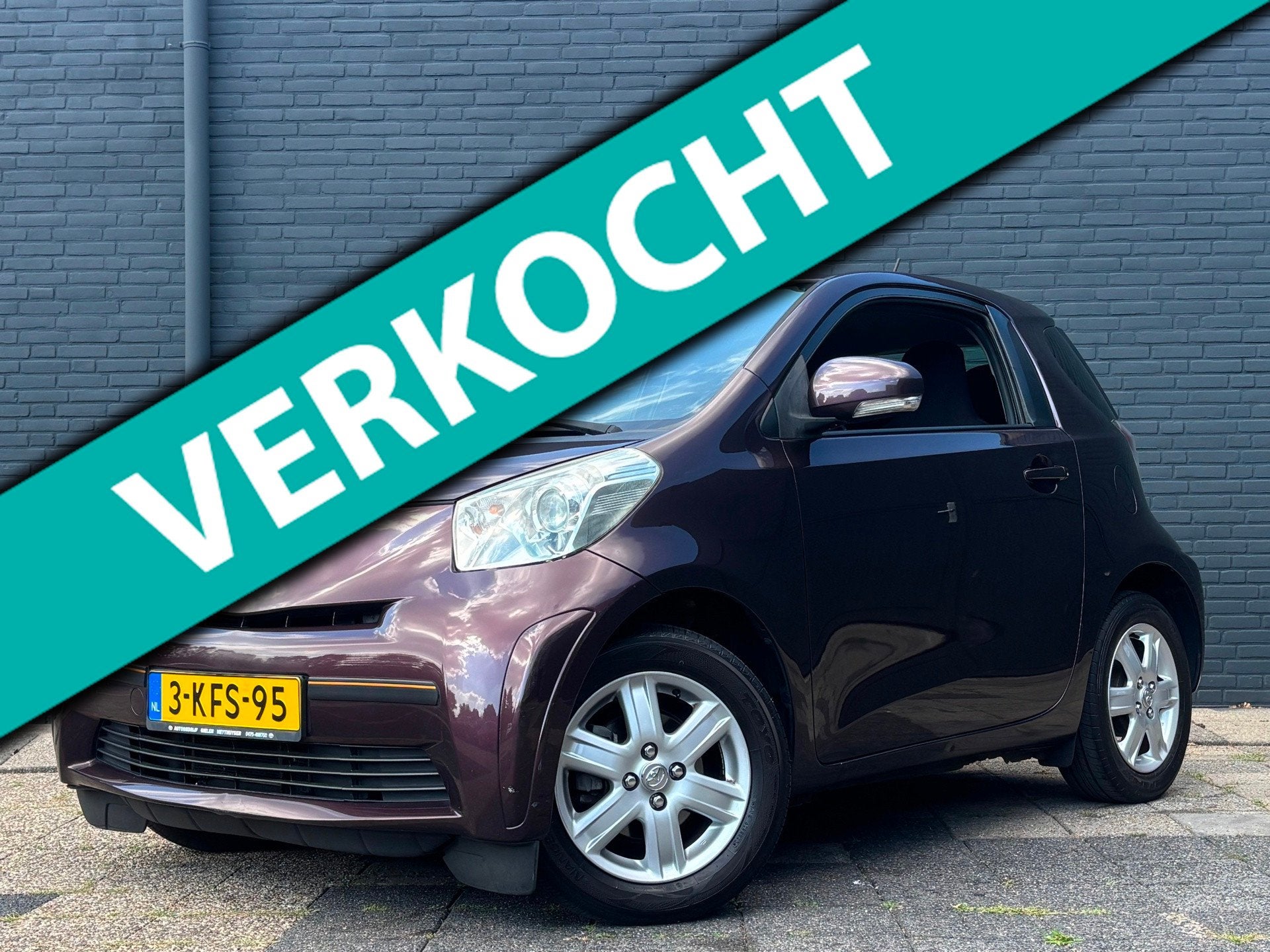 Toyota IQ 1.0 VVTi Comfort | Airco | Nieuwe APK, Gebruikt, Overige kleuren, 4 stoelen, Bedrijf