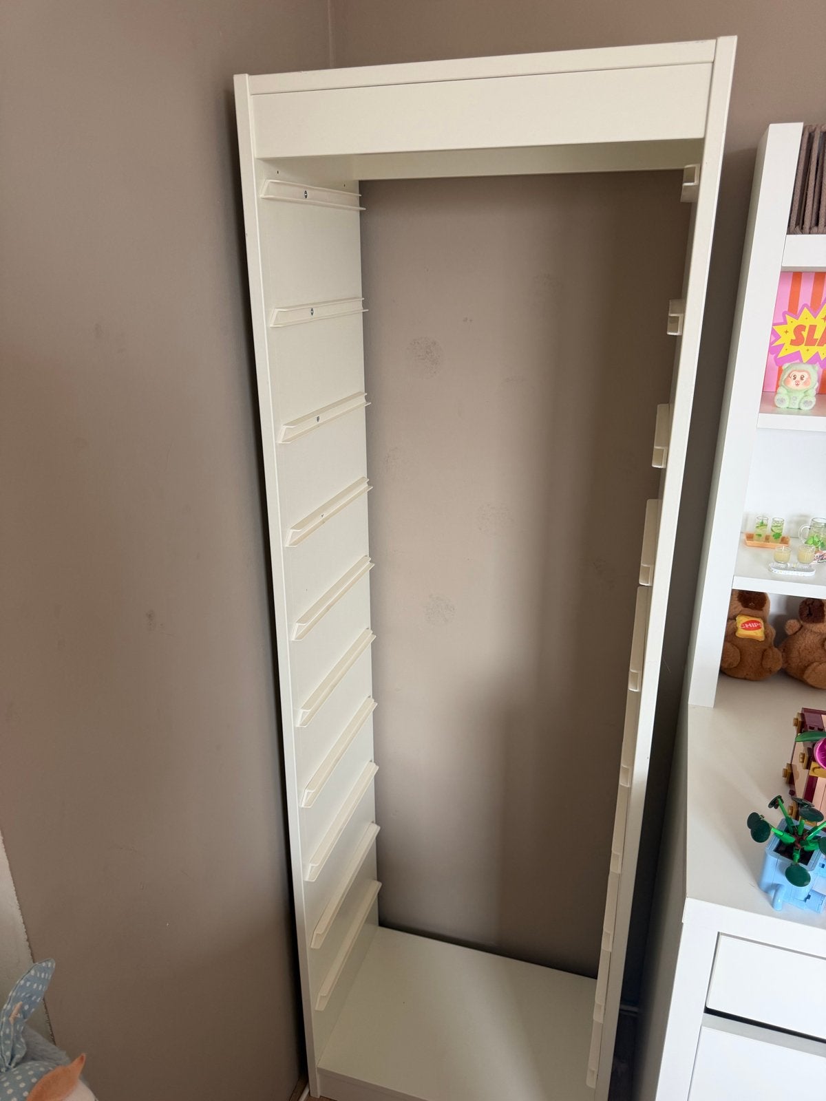 Trofast kast, Ophalen, Met plank(en), Minder dan 50 cm, Gebruikt