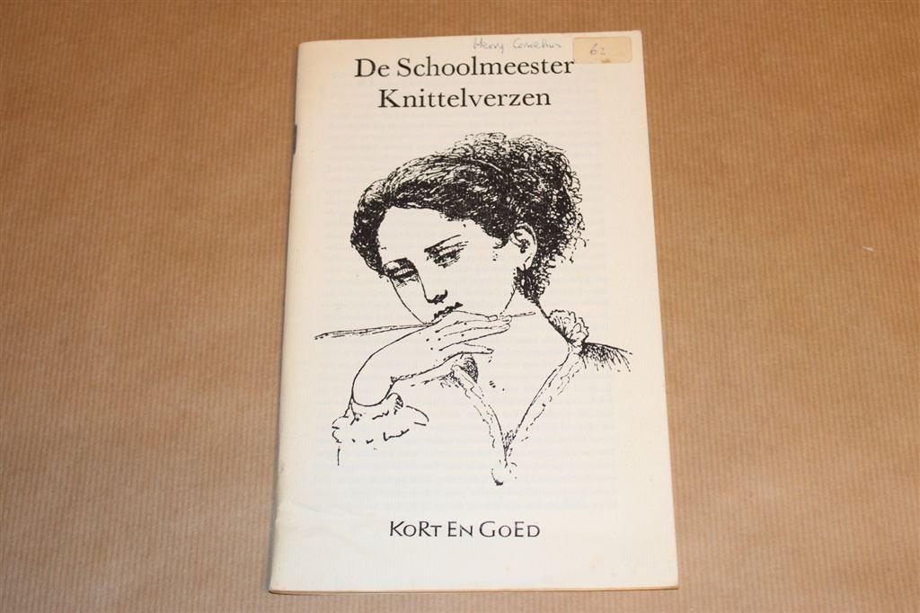 Knittelverzen — De Schoolmeester — Fabels & Dialogen, Ophalen of Verzenden, Gelezen