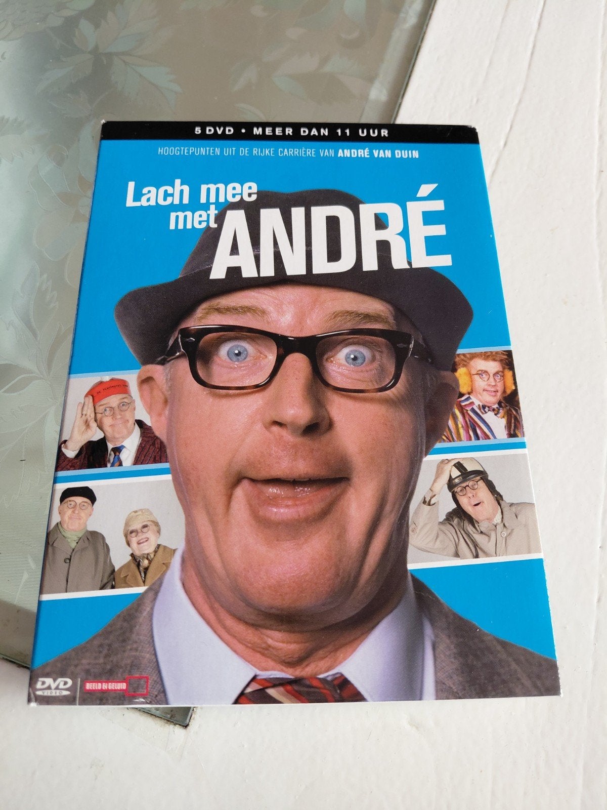 Lach mee met André - André van Duin 5dvd 11 uur dvd box., Ophalen of Verzenden, Zo goed als nieuw, Cabaret, Alle leeftijden