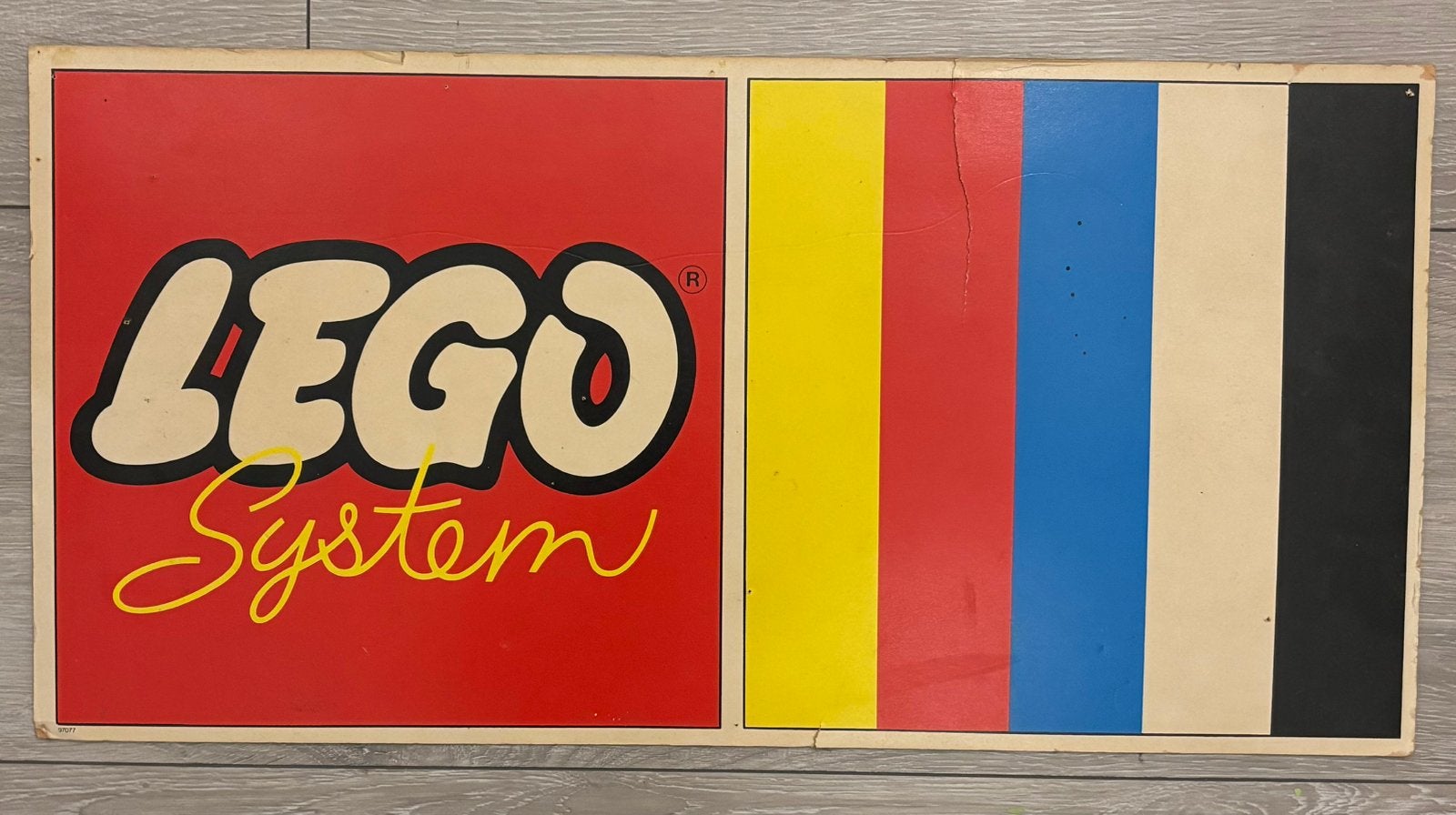 Jaren 70/80 lego system reclamebord winkeldisplay, Gebruikt, Lego, Overige typen, Ophalen of Verzenden