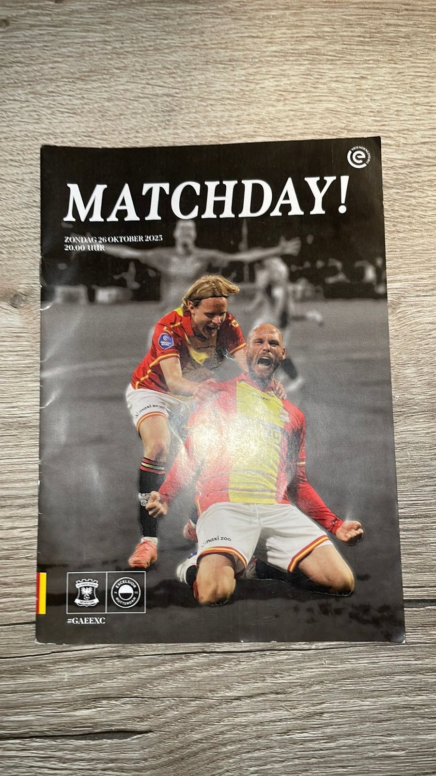 Go Ahead Eagles-Excelsior programma boekje, Ophalen of Verzenden, Zo goed als nieuw, Overige binnenlandse clubs, Boek of Tijdschrift