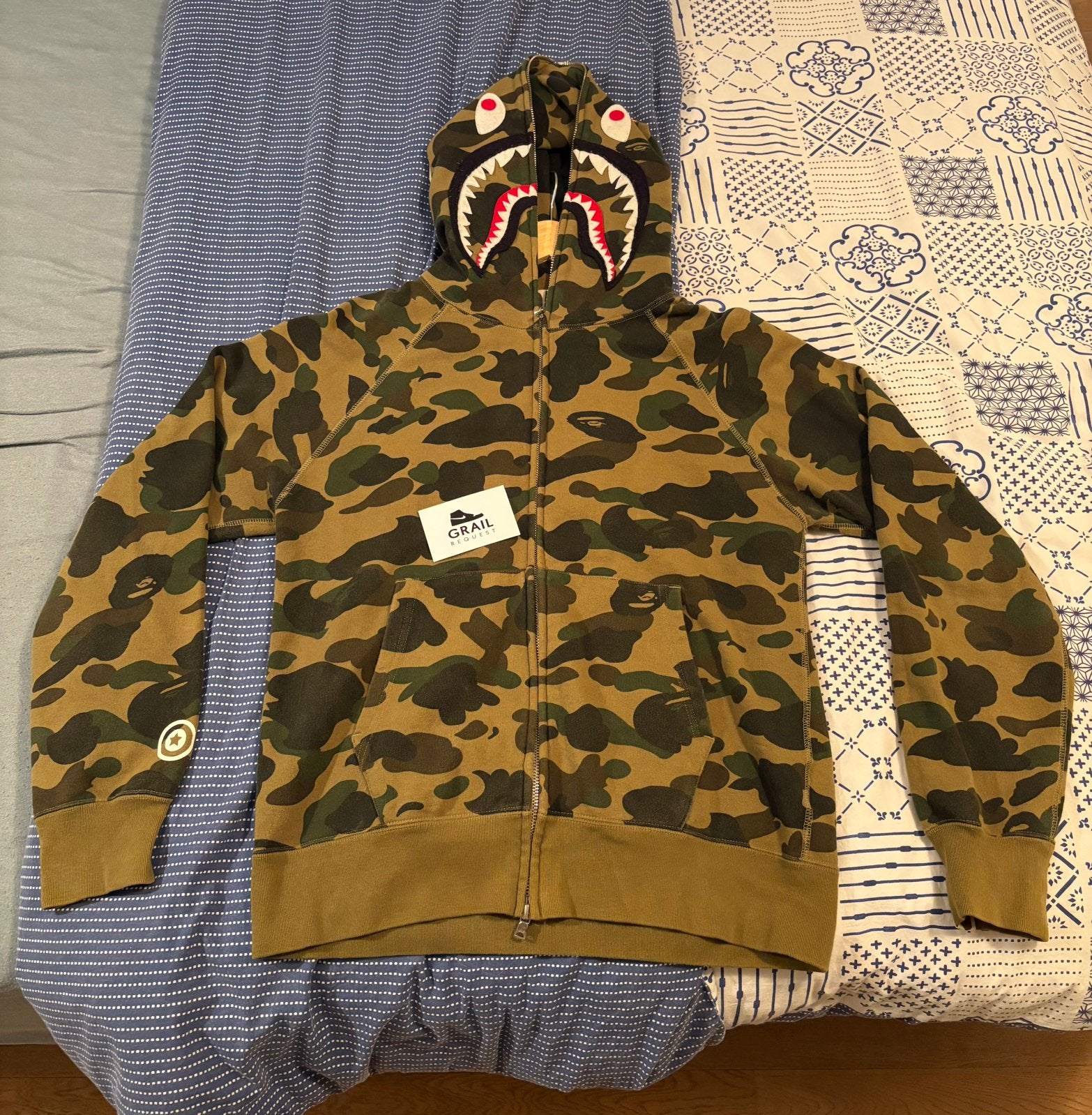 A Bathing Ape full zip shark hoodie BAPE, Ophalen of Verzenden