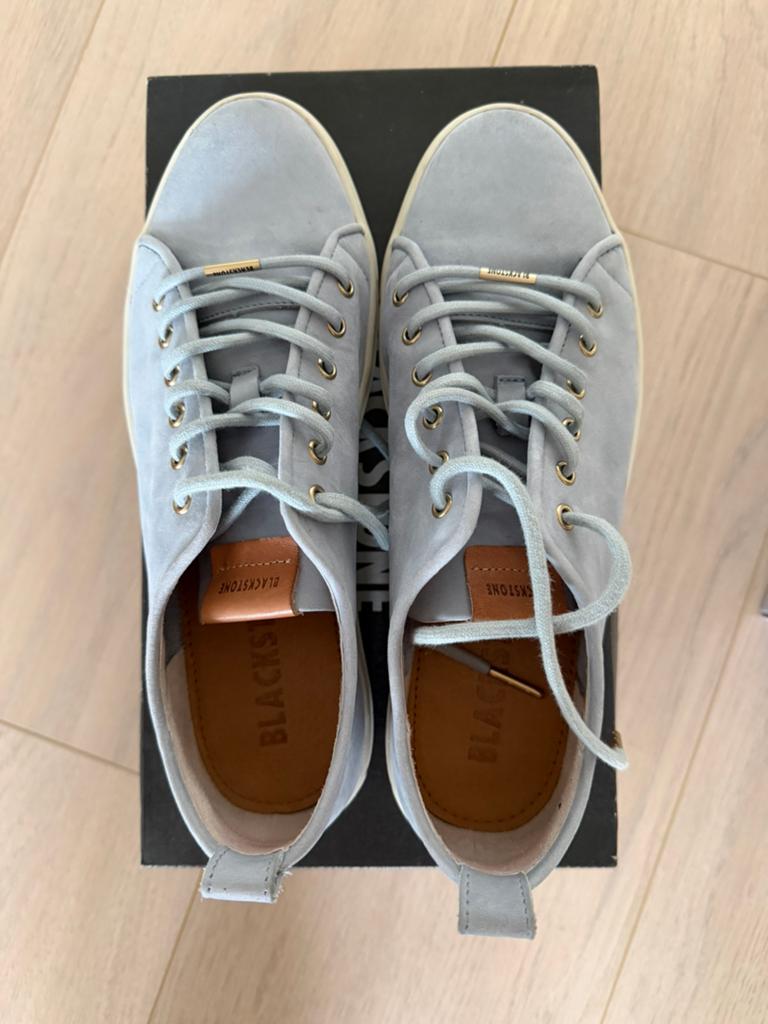 Blackstone suède sneakers - lichtblauw mt 42, Kleding | Dames, Schoenen, Ophalen of Verzenden, Zo goed als nieuw, Blauw, Sneakers of Gympen