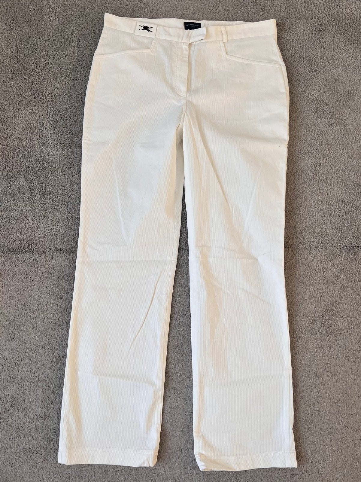 Burberry broek origineel!, Ophalen of Verzenden, Zo goed als nieuw, Wit, Lang