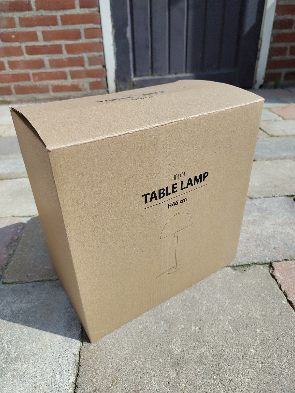 Nieuwe Helgi Tafellamp H46 cm, Ophalen of Verzenden, Nieuw, Scandinavisch, Minder dan 50 cm