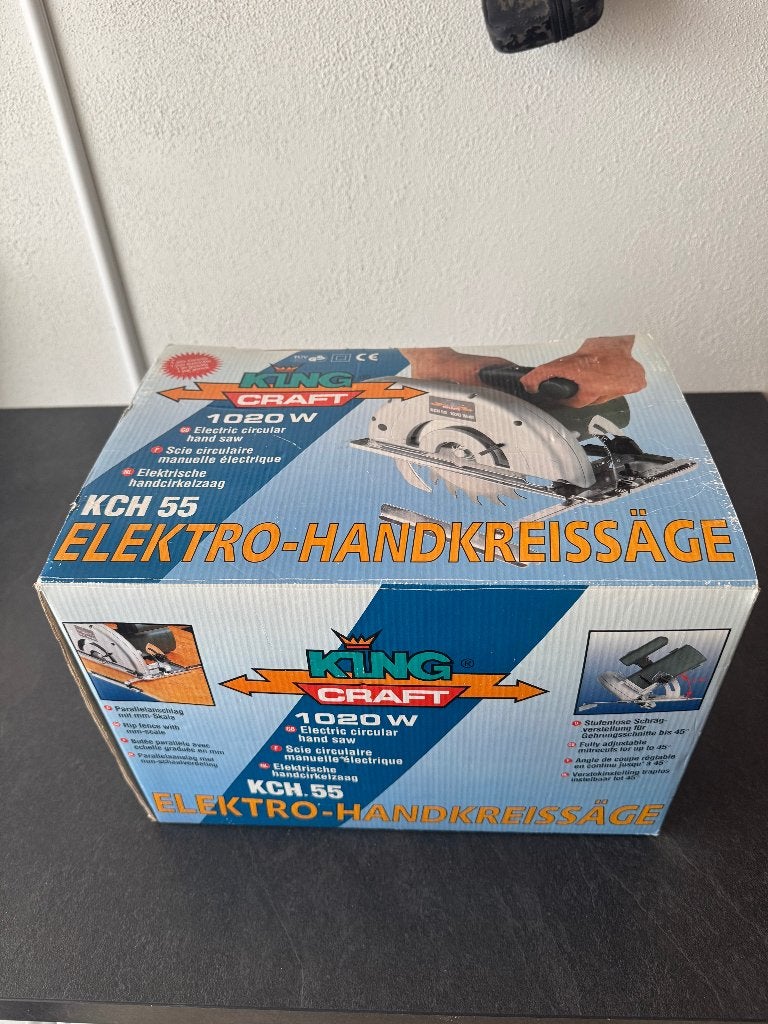cirkel zaag KING CRAFT 1020 W, Cirkelzaag, Ophalen of Verzenden, Zo goed als nieuw, 30 tot 70 mm