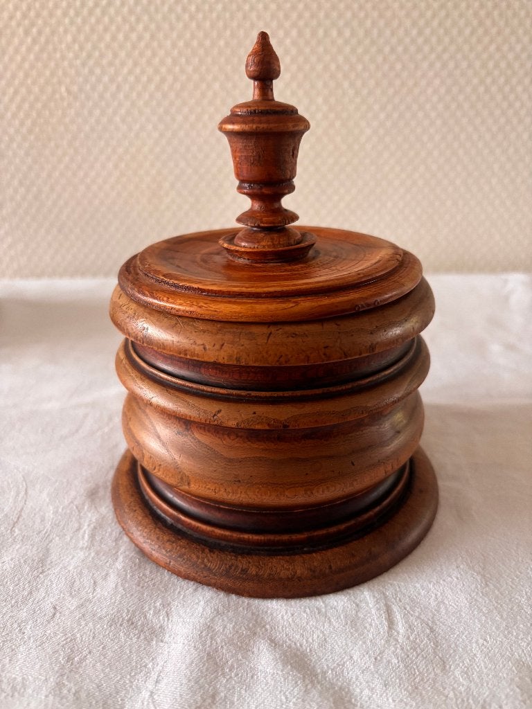 Vintage lichte houten tabakspot., Ophalen of Verzenden