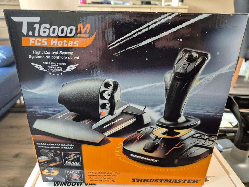 Thrustmaster T16000M FCS Hotas Flight Control System, Ophalen of Verzenden, Zo goed als nieuw, Thrustmaster, PC
