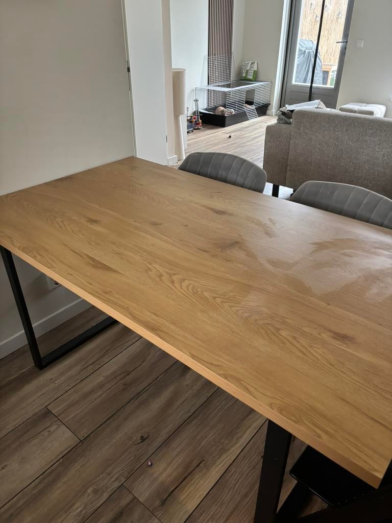 Eettafel 160x90, Huis en Inrichting, Tafels | Eettafels, Ophalen, Gebruikt, Rechthoekig, 150 tot 200 cm