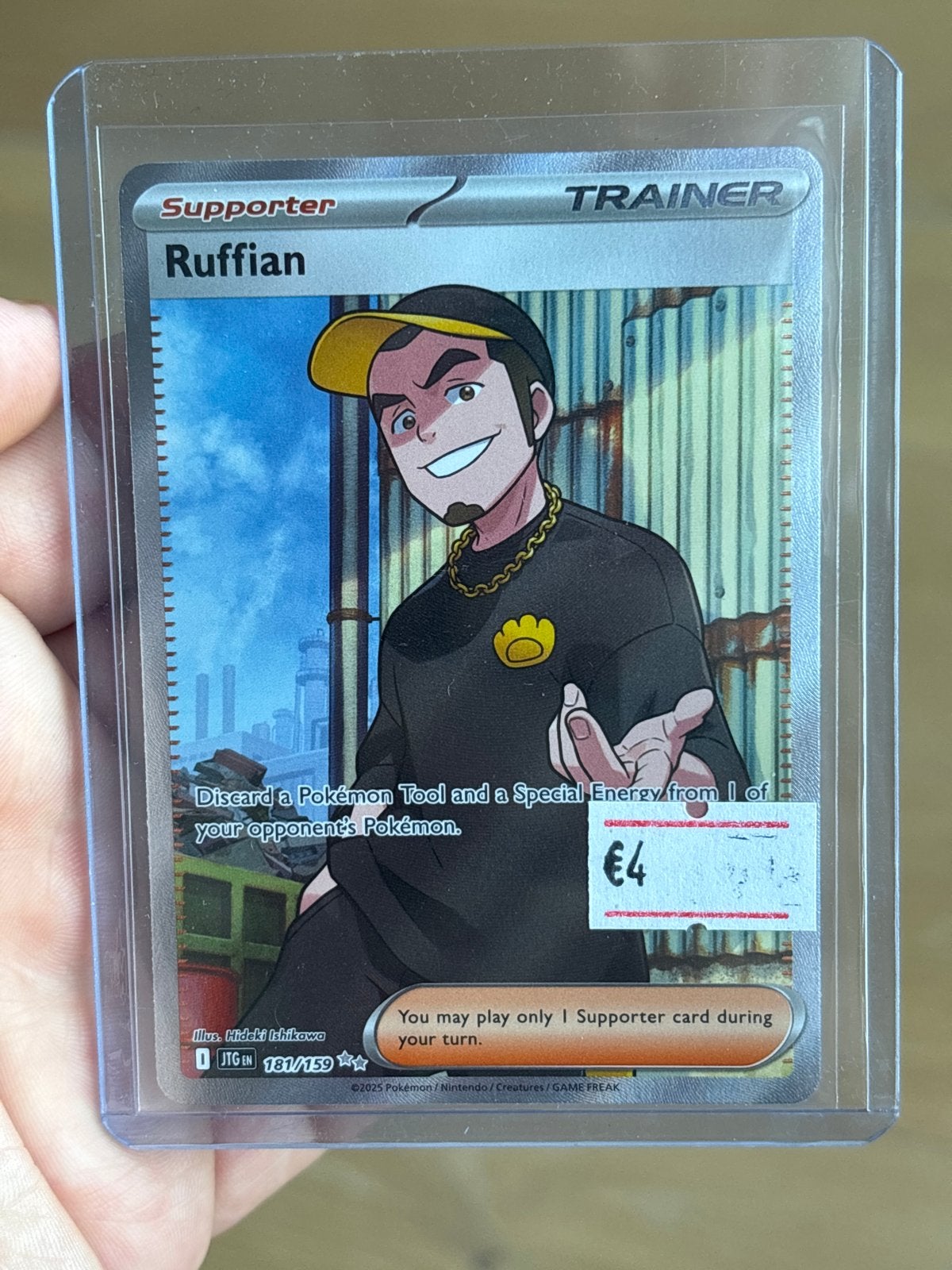 Ruffian 181/159 JTG Pokémon Kaart, Ophalen of Verzenden, Gebruikt, Losse kaart