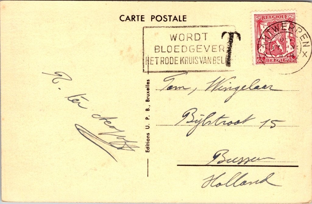 Antwerpen België - 8 oude postkaarten De Keyserlei IX, Verzamelen, Ansichtkaarten | België, Verzenden, 1940 tot 1960, Gelopen