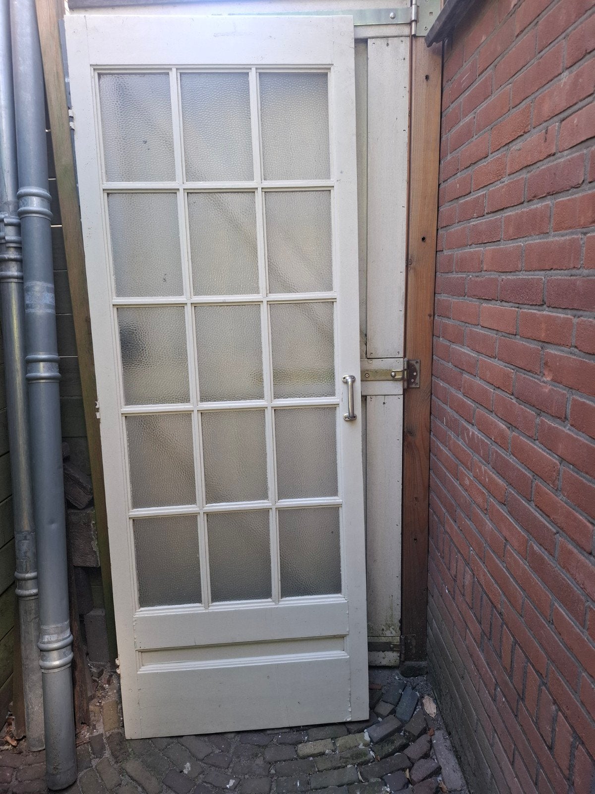 paneeldeur met glasverdeling, Ophalen, Minder dan 80 cm, Binnendeur, Glas