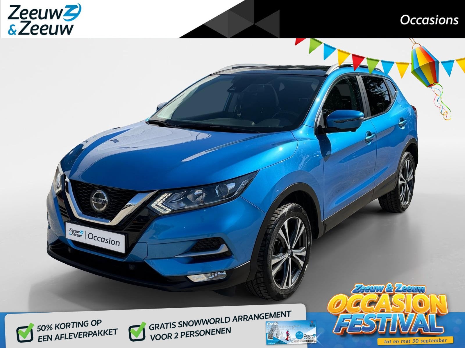 Nissan Qashqai 1.3 DIG-T N-Connecta Panoramadak | 360 camera, Auto diversen, Netherlands@nissan-services.eu, Blauw, Nissan Nederland BV