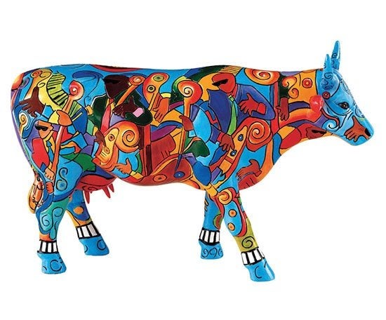 Nieuw Cow Parade koe Music-cow Extravaganza large., Ophalen of Verzenden, Beeld