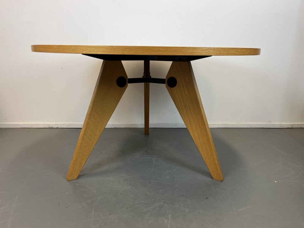 Vitra Prouve Tafel Rond Hout Ø120 cm, Niet ingevuld, Zo goed als nieuw, Niet ingevuld, Niet ingevuld