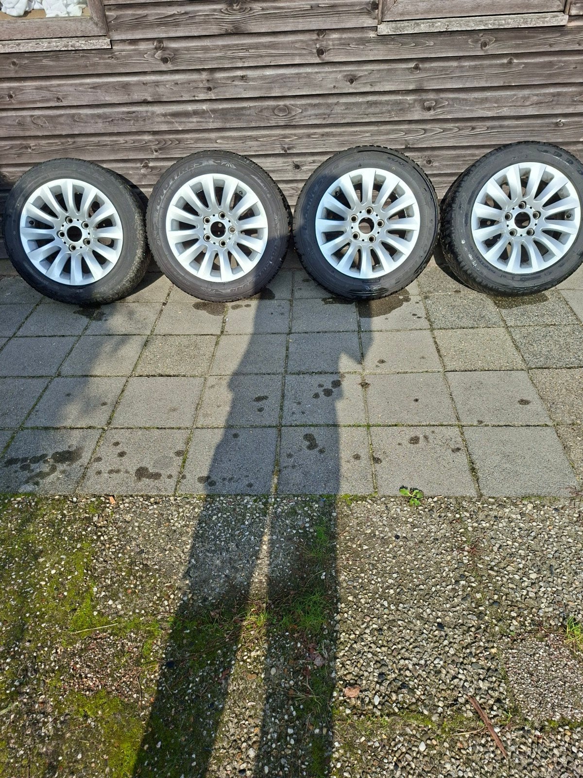 BMW velgen met winterbanden., Ophalen, Gebruikt, 16 inch, Banden en Velgen