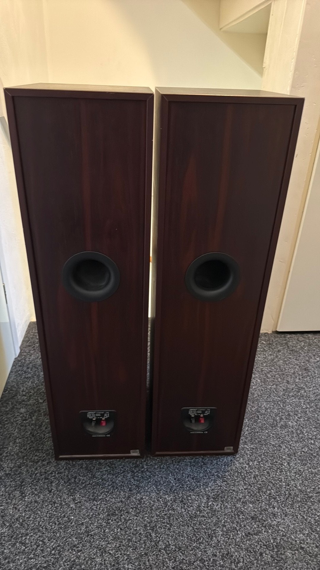 Jamo Cornet Zuilen - Set van 2 Vloerstaande Luidsprekers, Audio, Tv en Foto, Ophalen, Vloerstaande luidspreker, Gebruikt, Geschikt voor surround/home cinema
