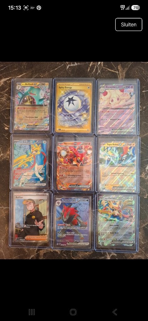 JTG pokémon ex kaarten lot, Hobby en Vrije tijd, Ophalen of Verzenden, Zo goed als nieuw, Meerdere kaarten