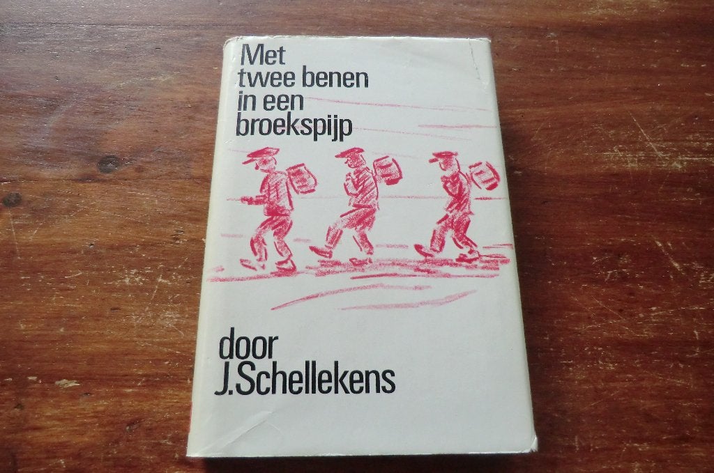 boek - J. Schellekens - Met twee benen in een broekspijp, Boeken, Ophalen of Verzenden, Gelezen, Nederland