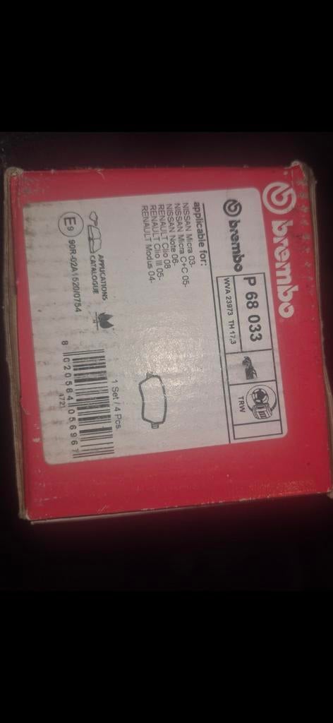 Brembo Remblokken P 68 033 voor Nissan/Renault, Ophalen of Verzenden, Nieuw, Renault