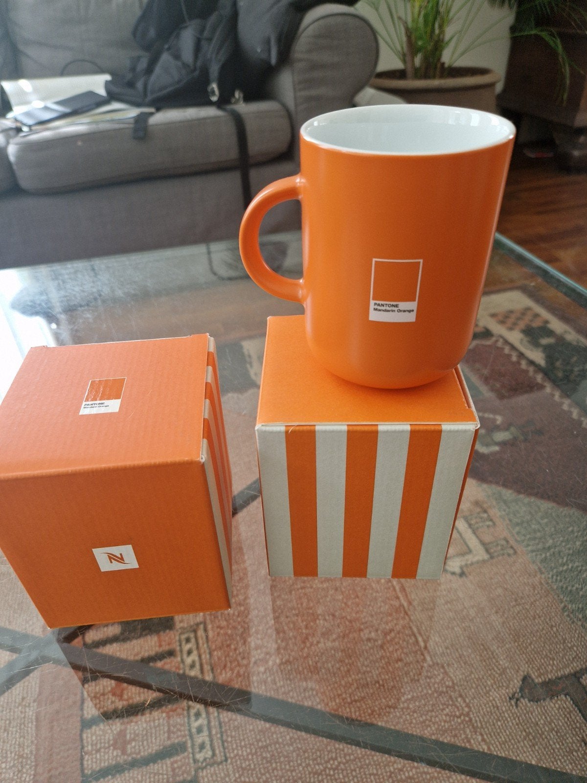 Nieuwe Nespresso Pantone Mandarin Orange mok in doos, Ophalen of Verzenden